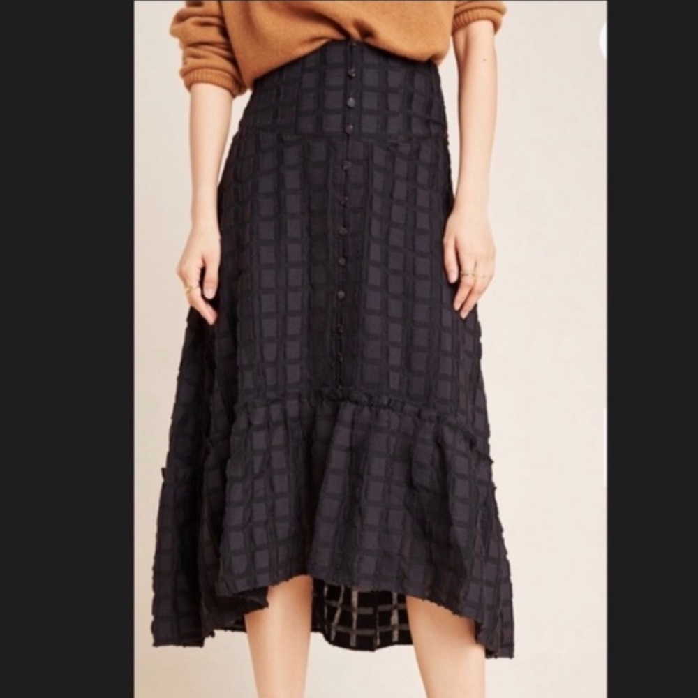 Maeve black midi skirt - size 0